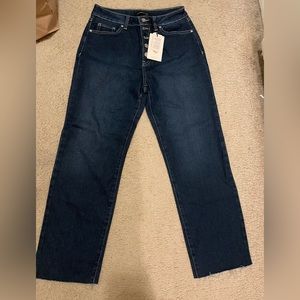 NWT Sincerely Jules Women’s Jeans Size 3 Juniors High-Rise Button Fly Dark Wash